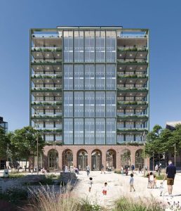 CGI of The Pioneer office block
